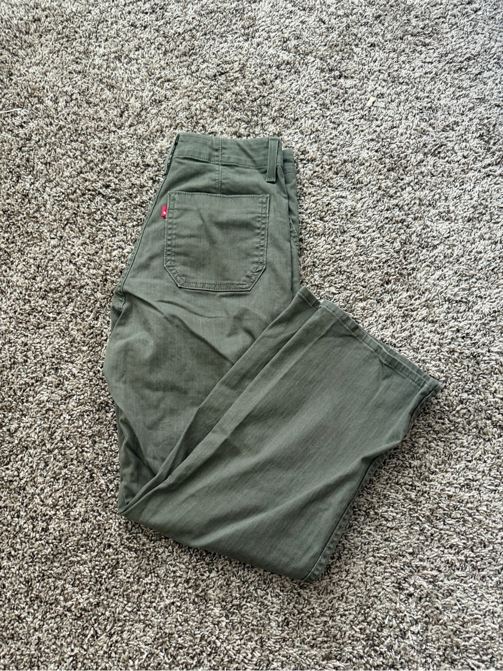 Levi's Olive Green women’s Straight Fit Pants